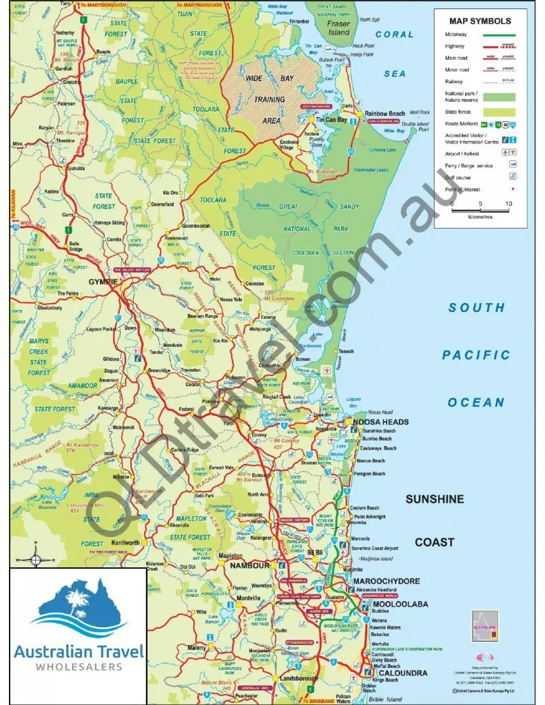 Sunshine Coast Map Information | QLD Travel