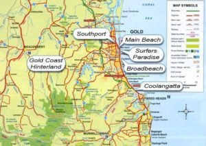 Gold Coast Map | Gold Coast Information | QLD Travel