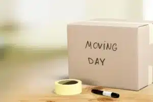 Moving Day Written On Box